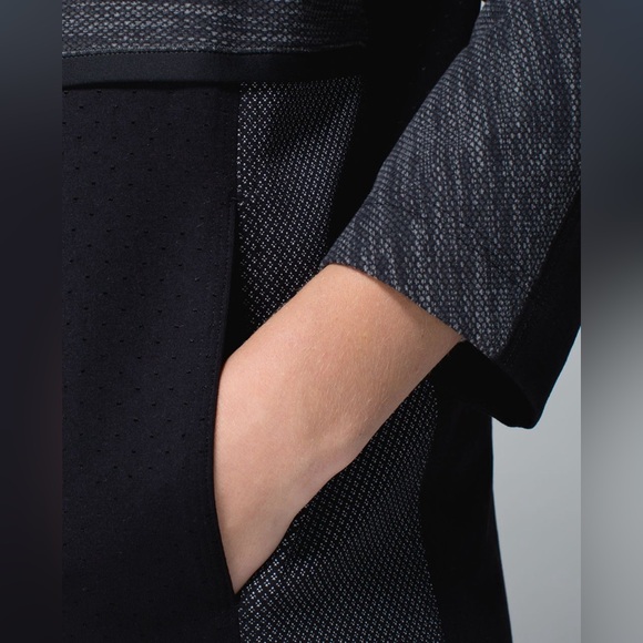 Lululemon Cocoon Car Coat Shine Dot Black Diamond Jacquard Space Dye Jacket XS - Picture 5 of 13